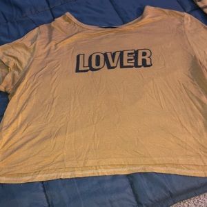 Forever 21 Lover cropped t-shirt